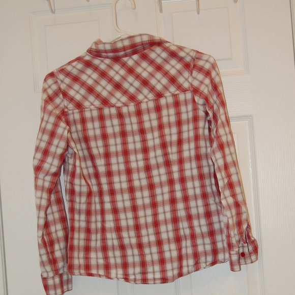 XAI 100% Cotton Women's Western Style Red Plaid Shirt Size SP - Picture 5 of 10